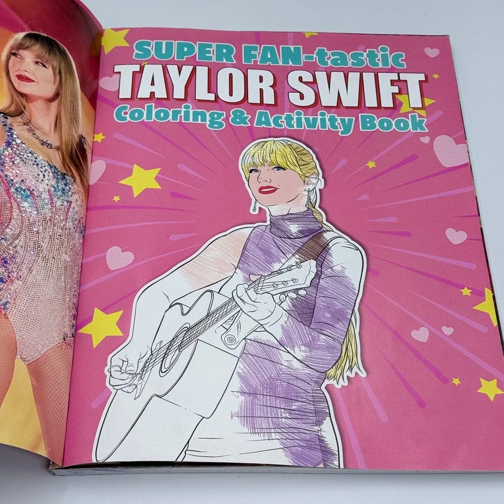 Taylor Swift Fan Book Lot Coloring Activity Book & Unofficial Fan Journal